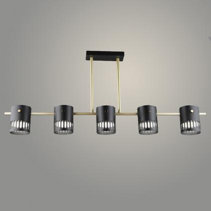 Люстра N6675/5 GD+BK золото/черный 5xW GX53 d840 h365, 24